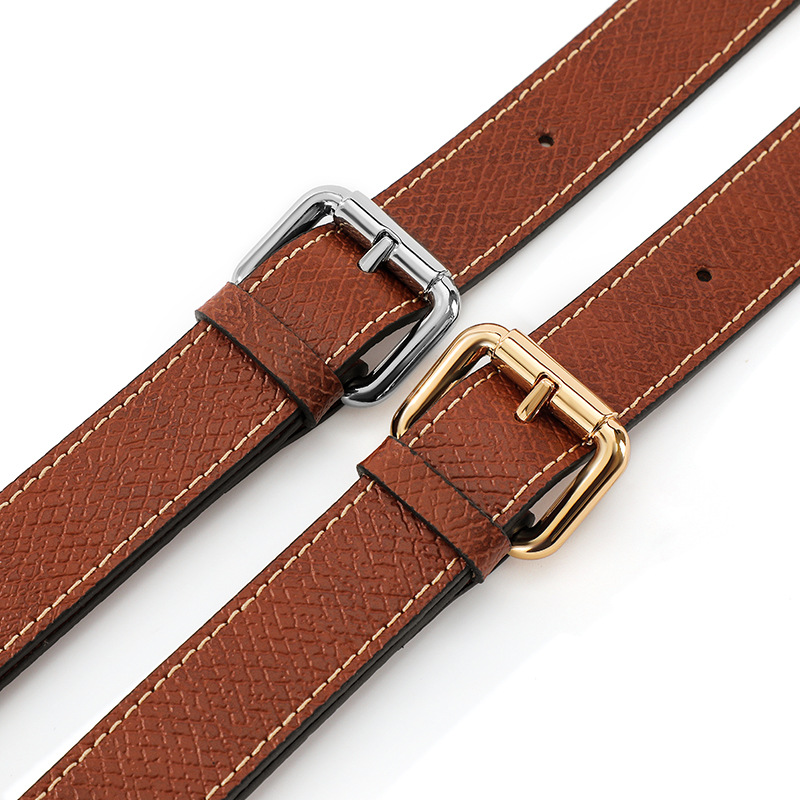 Picture of Mahuang Shilongxiang Bag Shoulder Strap Adjustable Cow Leather Bag with Short Handle Bag Crossbody Cow Leather Wide Strap Perforated Transformation