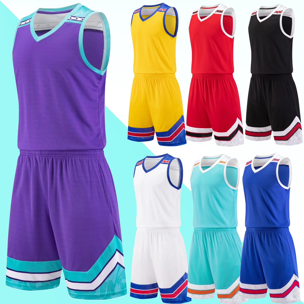 Men's Basketball Suit High School Sports Competition Training Basketball suit Children's Club Team Training Camp