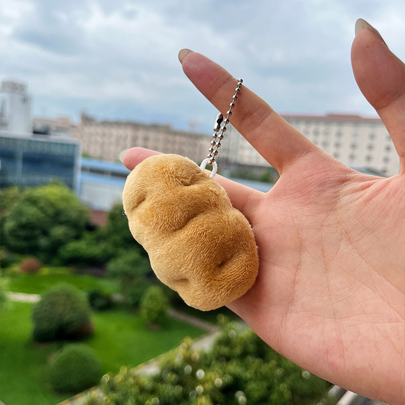 Picture of Super cute potato doll pendant plush key ring creative doll vegetable food key chain student pendant