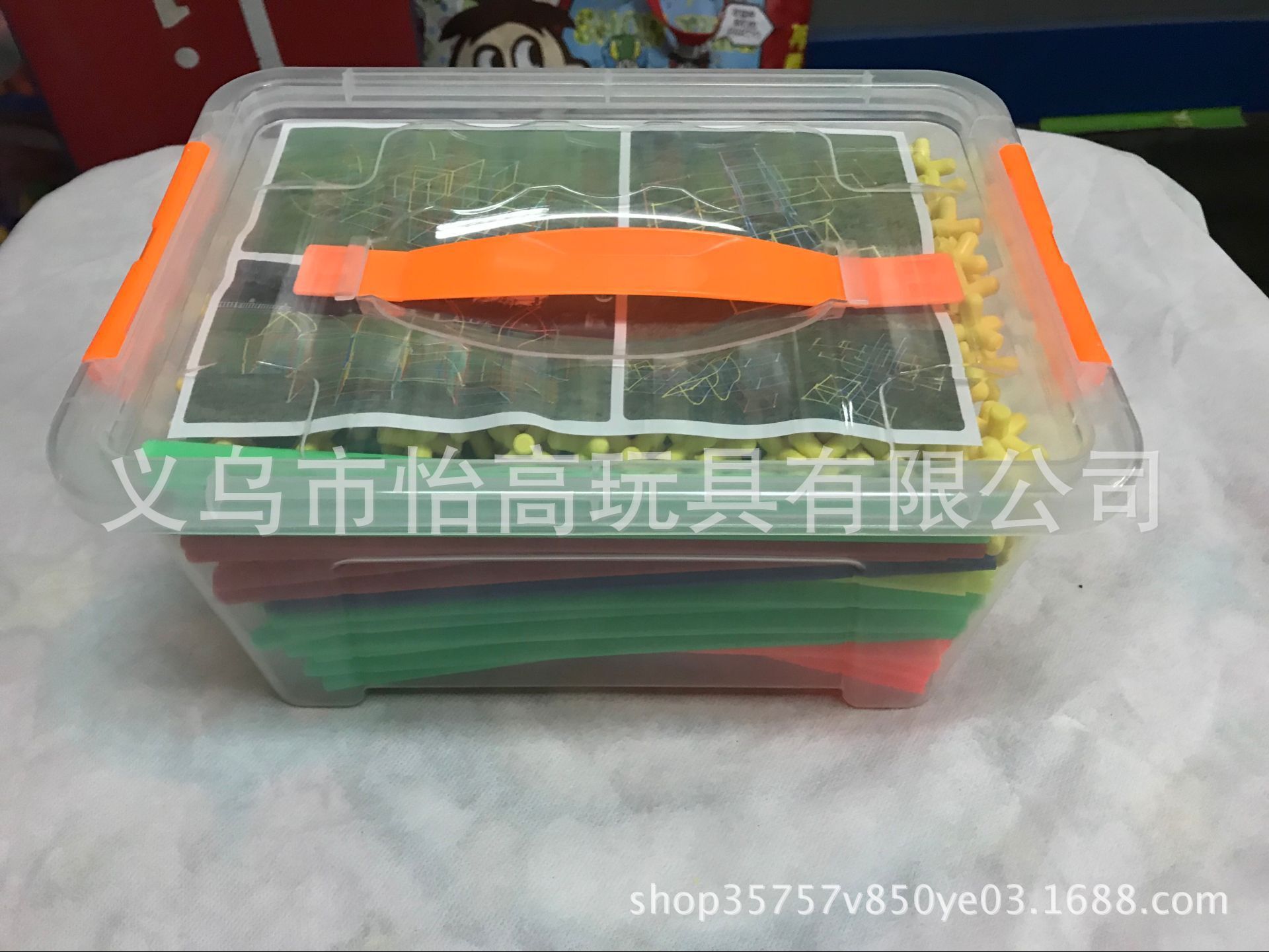 Picture of Yiwu foreign trade toys creative 4D straw assembly block kindergarten children's toys early education 3-7 years old diy