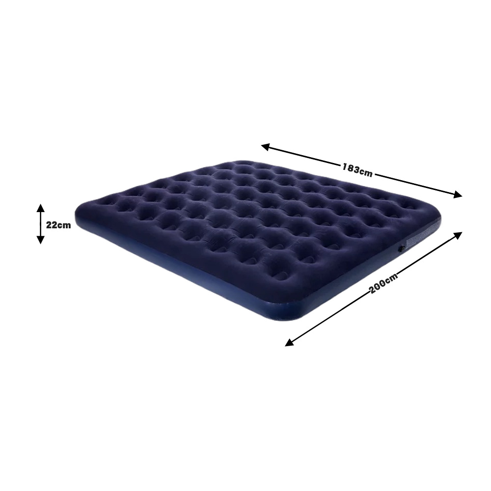 Picture of Cross-Border Popular Combination Pvc Flocked Inflatable Mattress Outdoor Camping Tent Sleeping Pad Floor Mat Home Air Mattress