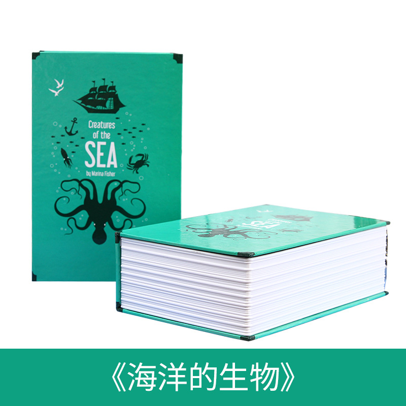 Picture of One-piece delivery safe box piggy bank mini storage box safe box crafts book password key box insurance