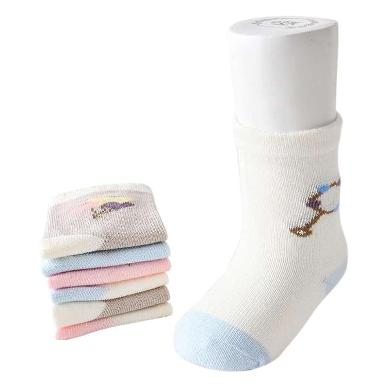 New baby socks 0-1 years old spring and summer thin baby socks cartoon cotton newborn socks wholesale