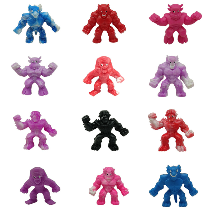 Picture of Cross-border hot selling decompression monster can stretch press rebound color multi-style variable small monster toys wholesale