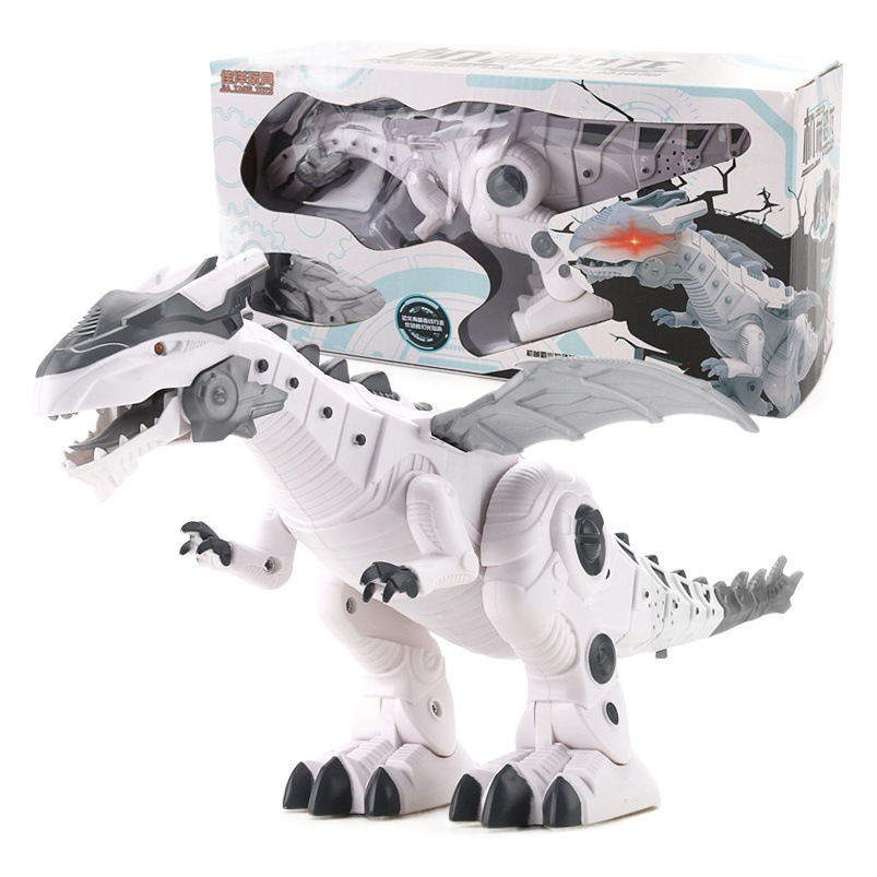 Electric Intelligent Dinosaur Toy Children's Sound Light Tyrannosaurus Rex Simulation Animal Mechanical Dinosaur Stall Hot Sale