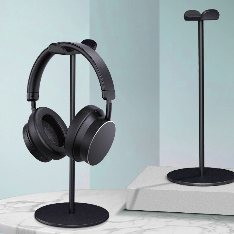 Picture of Aluminum Alloy Headset Stand Display Stand Headset Stand Removable Hanging Storage Headset Hanger