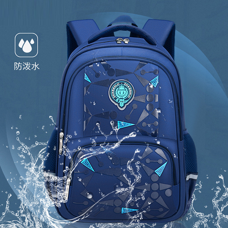 Picture of New Style Schoolbag for Primary School Students Trendy Cool Wear-resistant Waterproof Ridge Protection Lightweight Creative Backpack for Children Grade 1-6