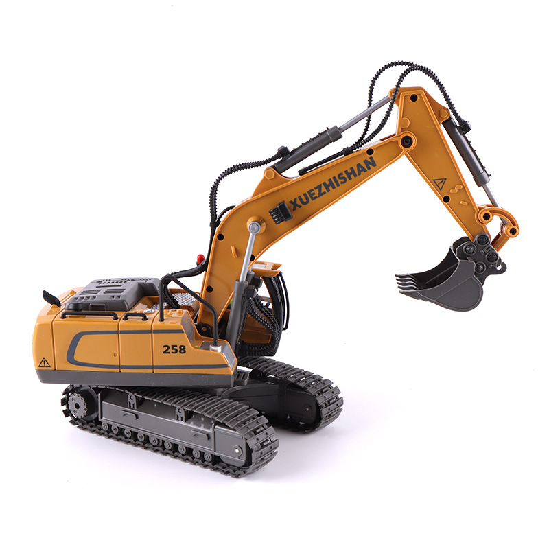 Picture of Cross-Border 11-Channel Alloy Remote Control Car Crawler Excavator Kidsren's Engineering Vehicle Remote Control Toy Excavator Wholesale
