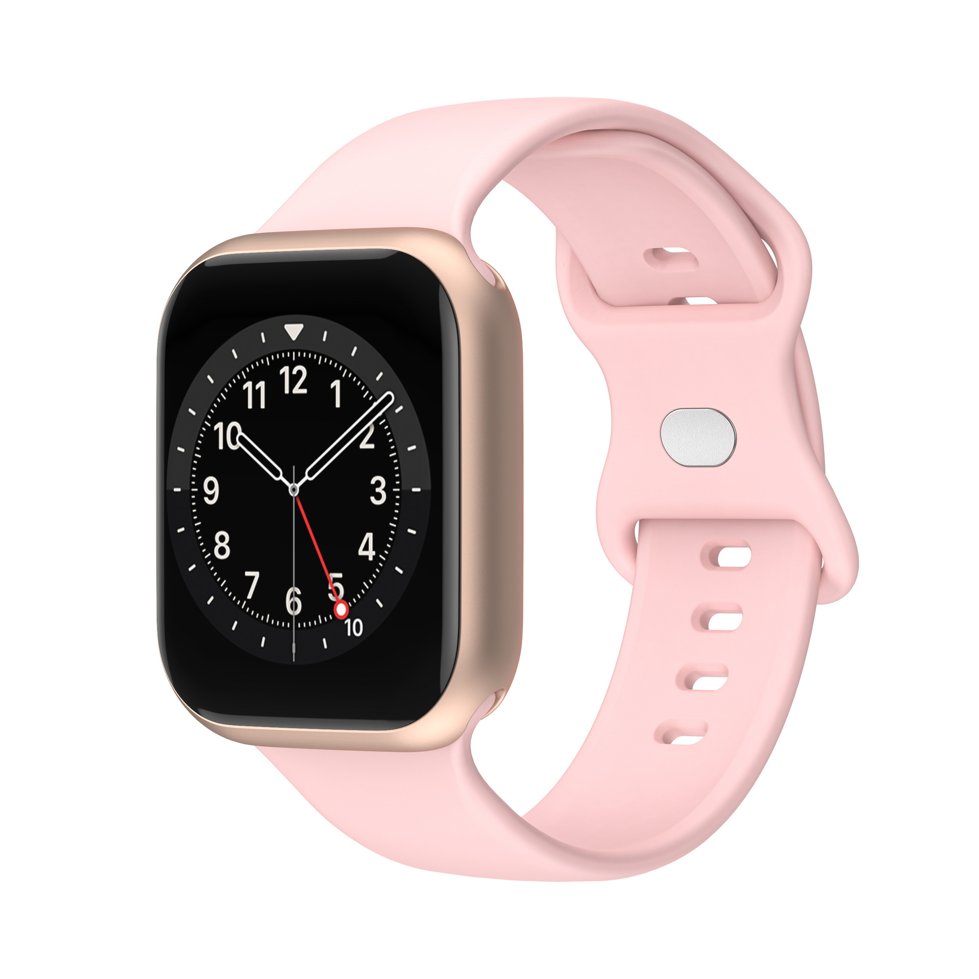 Picture of strap Watch 8 generation/Ultra/SE solid color silicone buckle iwatch strap