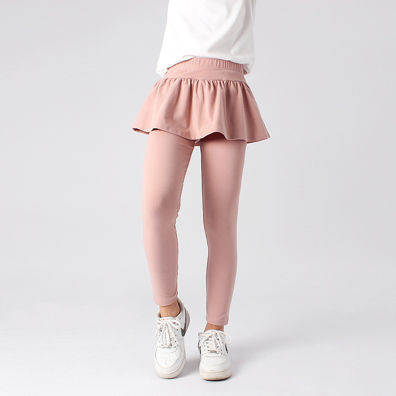 Picture of Children's Pants Autumn Korean Style New Children's Leggings Medium and Large Children Solid Color Leggings Culottes Girls' Pants Wholesale