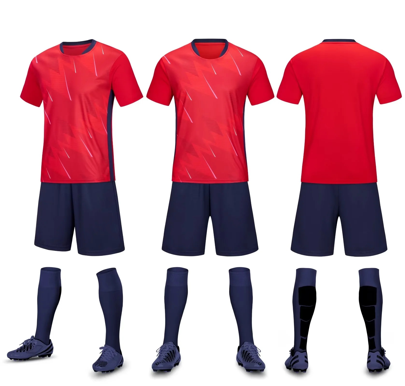 Picture of Primary and secondary school students team match football uniform children's adult light board Short Sleeve Jersey youth training club sports uniform