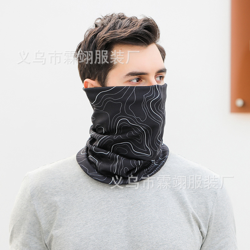 Picture of Sunscreen Mask Ice Silk Scarf Set Men's Headband Neck Protection Neck Summer Fishing Magic Riding Face Face Face Thin