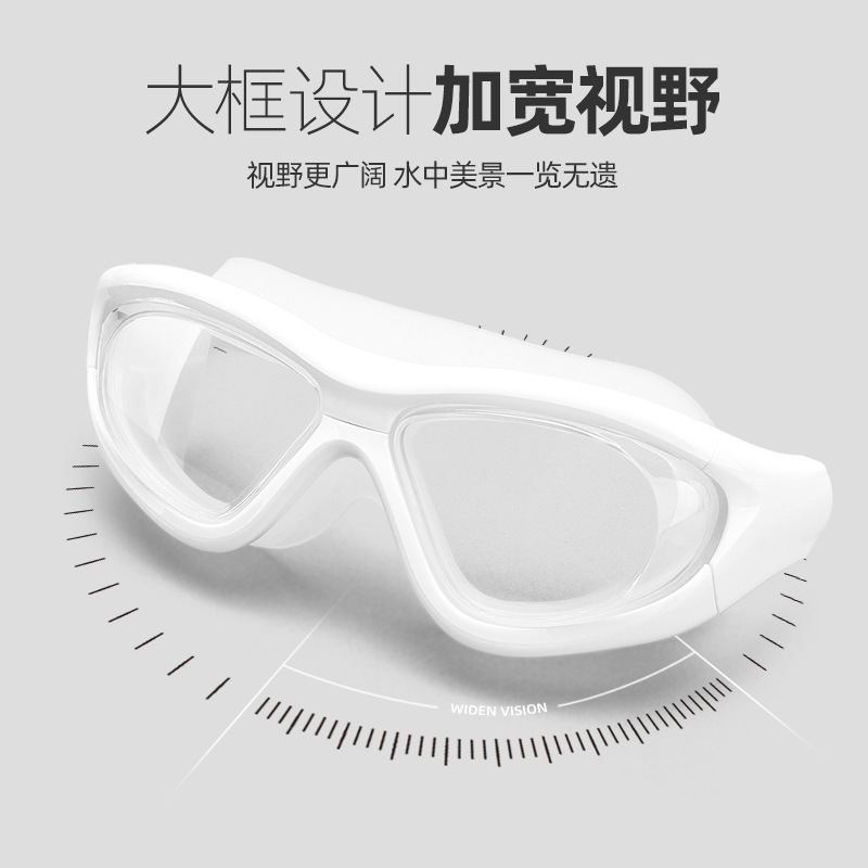 Picture of Liku Myopia Goggles High-definition Anti-fog Waterproof Unisex Goggles Electroplated Swimming Equipment