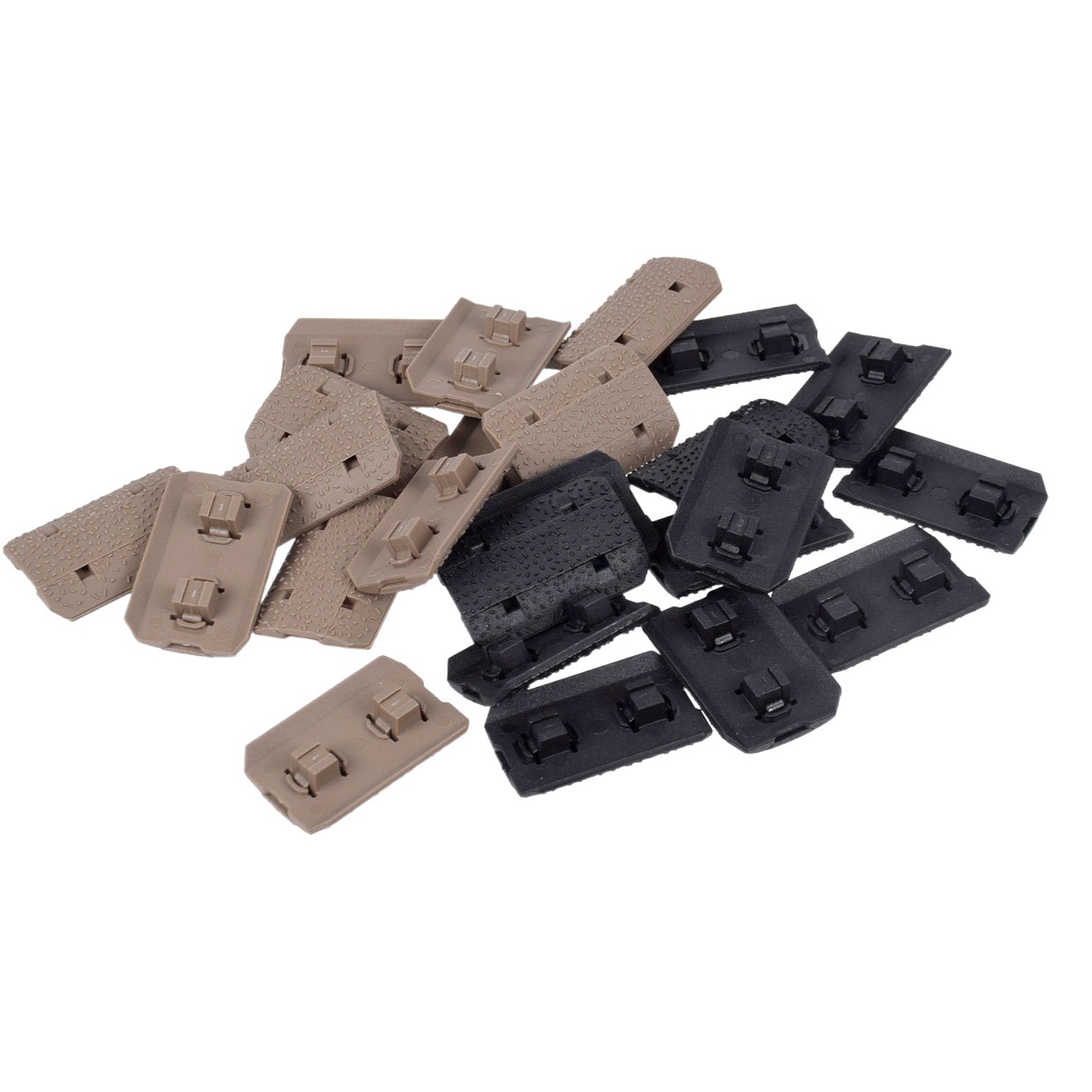 Nylon Hand Baffle Fish Bone Protector M-LOK System with Anti-slip Wood Protector 12 Pieces Pack