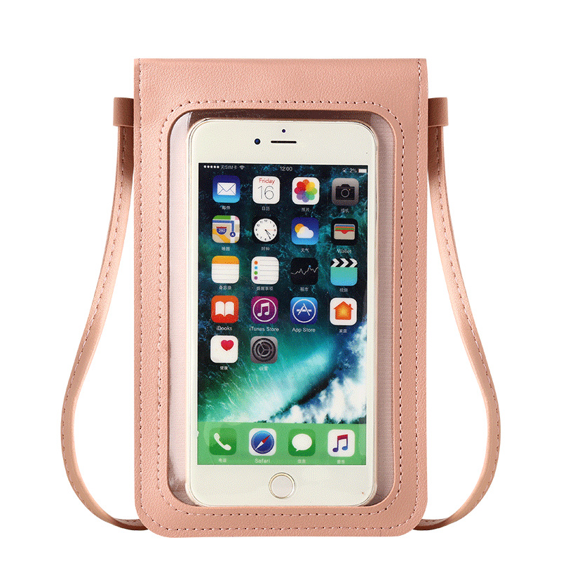 Picture of Put mobile phone bag women's slung neck mobile phone bag 2024 new summer vertical light walking touch screen small bag