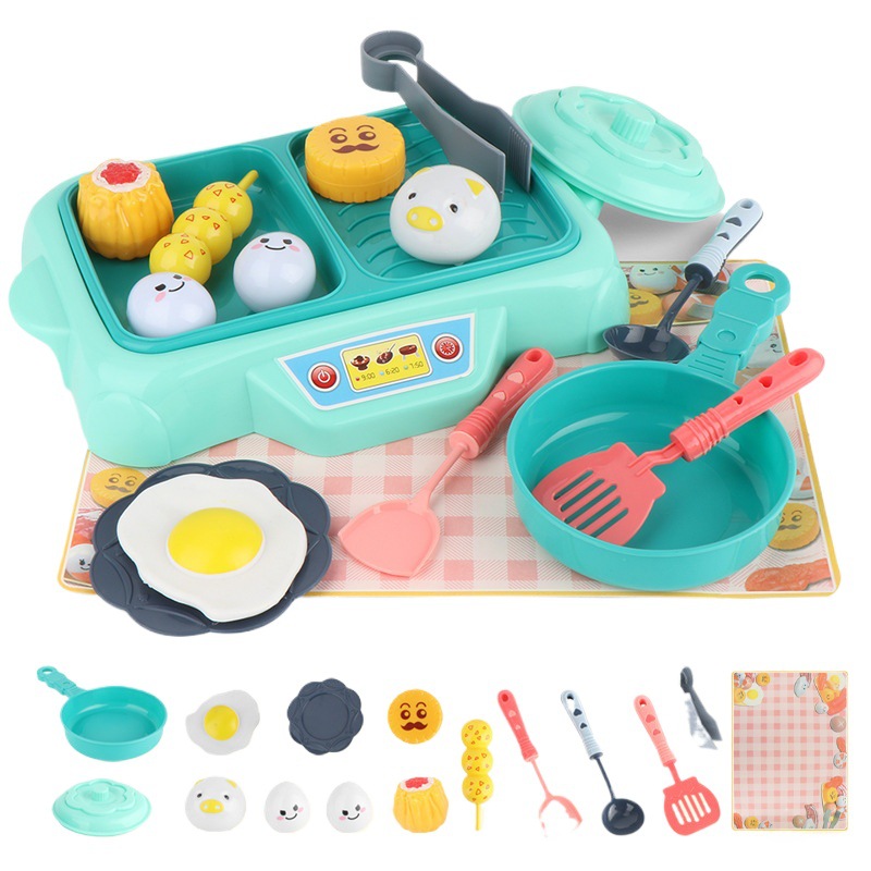 Picture of Children's Fun Kitchen Toys Boys and Girls Simulation Food Model Combination Set Full Set Mini