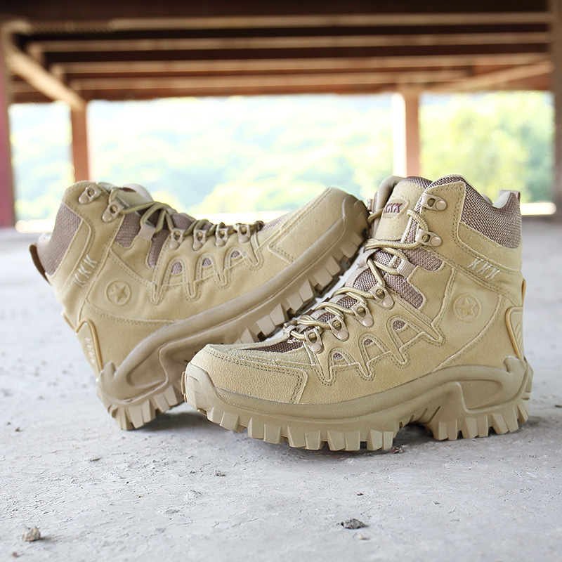 Picture of Autumn new cross-border foreign trade high-top outdoor combat boots men's boots men's cross-country men's shoes thick-soled non-slip boots 1201