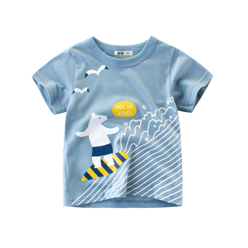 Picture of 27Kids children's short-sleeved T-shirt baby clothes boys summer shirt Korean children's clothing wholesale cross-border supply