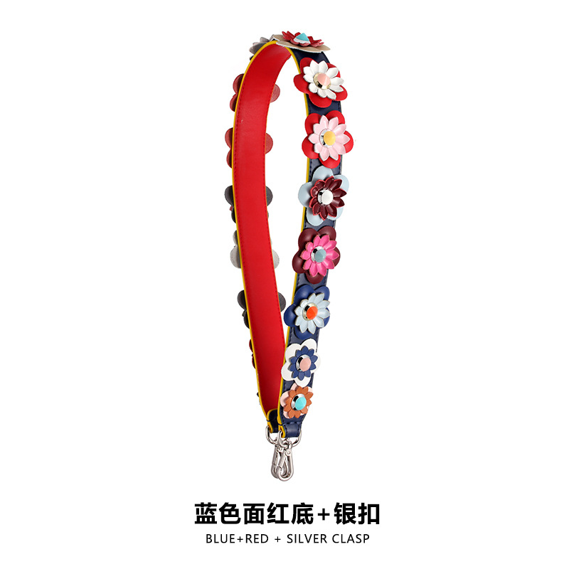 Picture of Mahuangshi MHS-E-2 Three-dimensional Flower Shoulder Strap Cowhide Wide Shoulder Strap Suitable for F Di Bag Replacement Strap Single Shoulder
