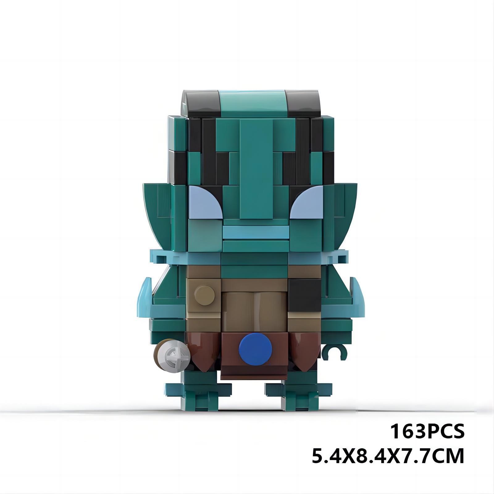 Picture of Compatible with Lego creative MOC suit diy assembled Abraham SA square head building block model desktop decoration