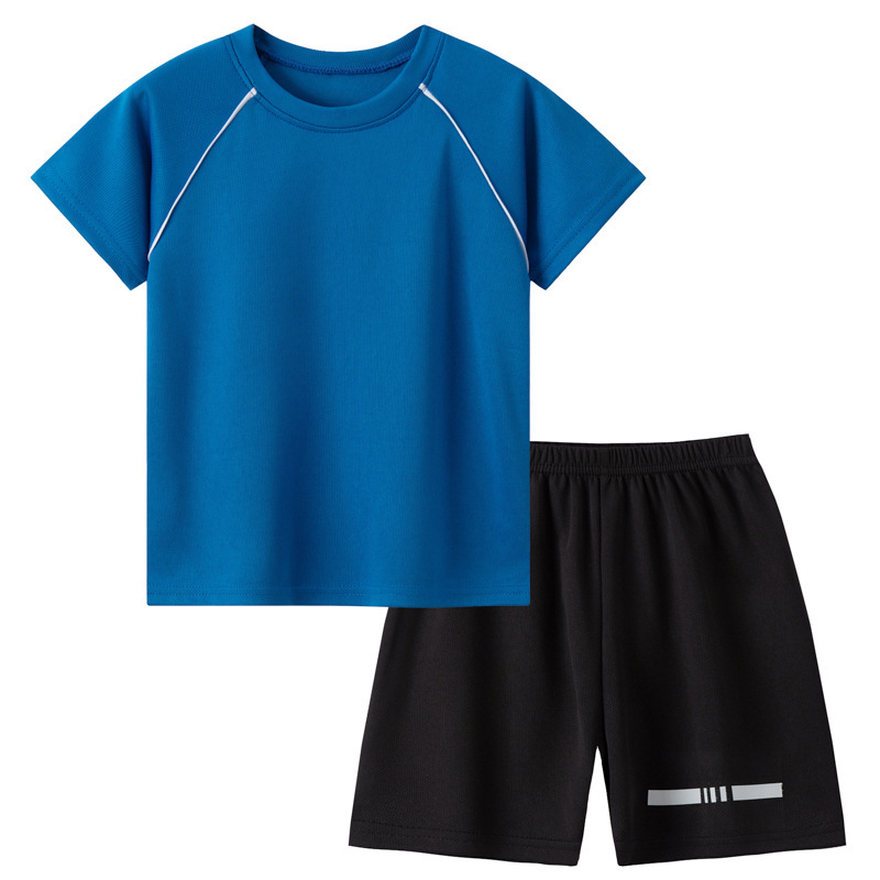 Picture of 25 Summer Kidsren's Quick-Drying Short-Sleeved Shorts Suit Boys Summer Clothes Boys Online Clothes Kidsren's Sports Two-Piece Set