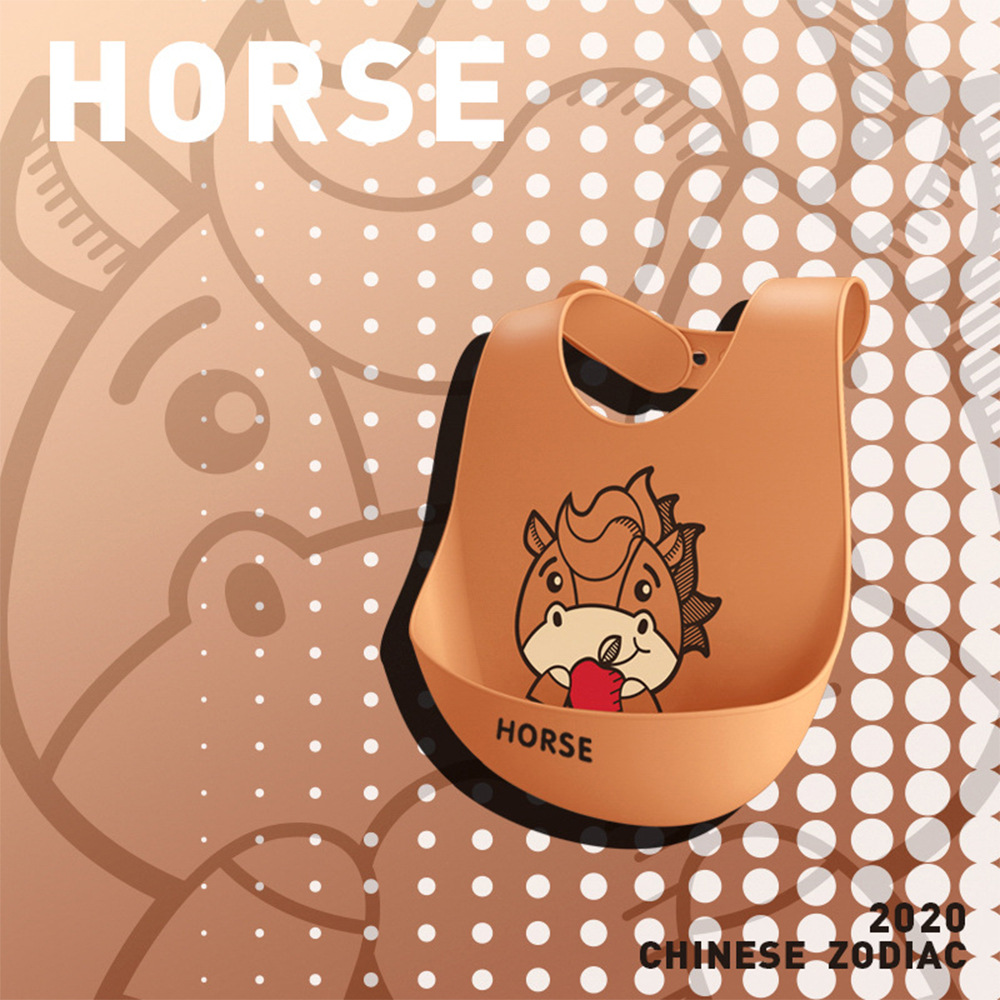 Picture of Baby Dining Bib Stereo Silicone Baby Waterproof Super Soft Food Food Bucket Children Children's Slippery Bucket Wash-Free Cross-Border