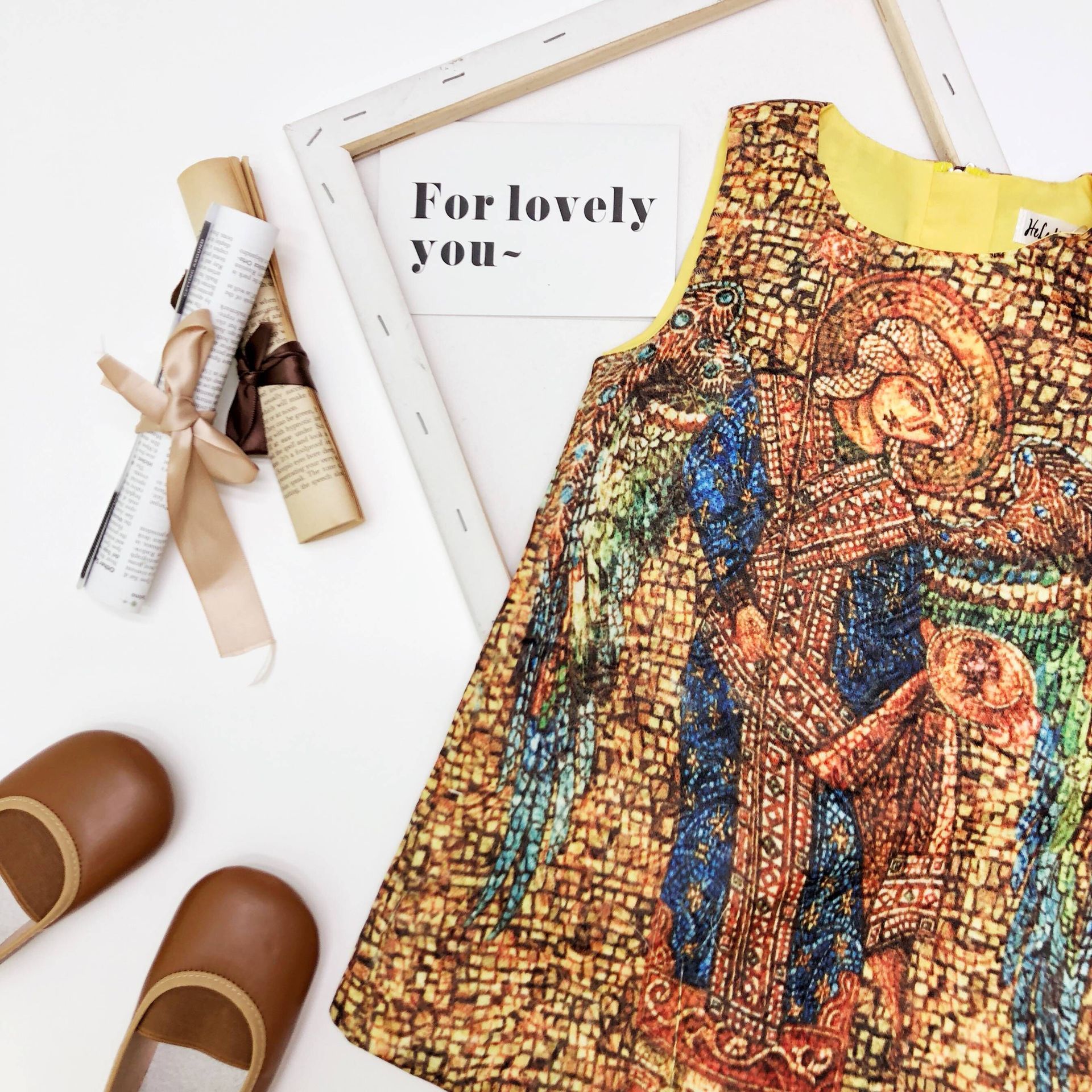 Picture of Special 36 Retro Digital Print Girl's Dress