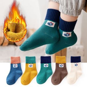 5 pairs-children's socks autumn and winter thick socks winter warm men's tube children's socks girls autumn baby socks autumn
