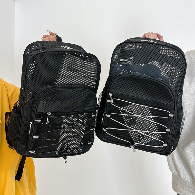 Picture of Schoolbag Women's Large Capacity Backpack Male Students Handsome Schoolbag High School Junior High School Students Back Travel Back