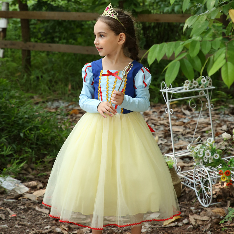 Picture of Dropshipping Kidsren's Dress European and American Kidsren's Clothing Kidsren's Snow White Dress Girls Dress Halloween Dance Costume