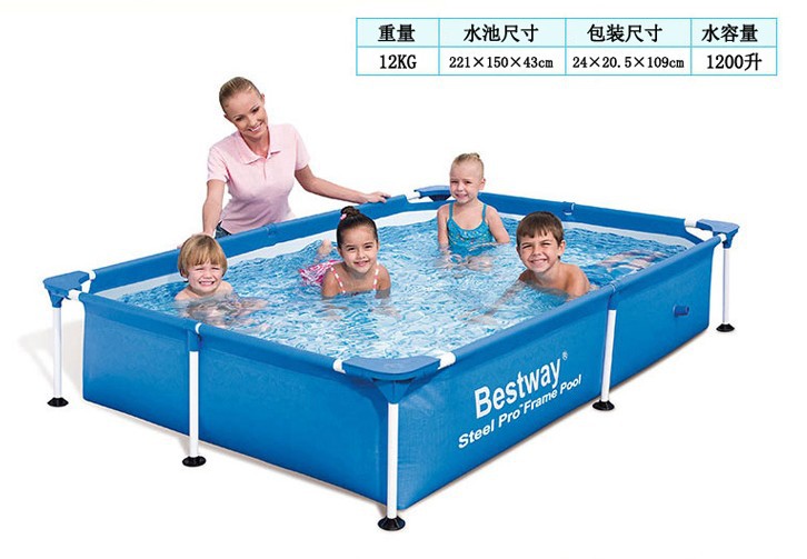 Picture of Oversized children's inflatable bracket swimming pool household children's family fish pond large adult thickened swimming pool