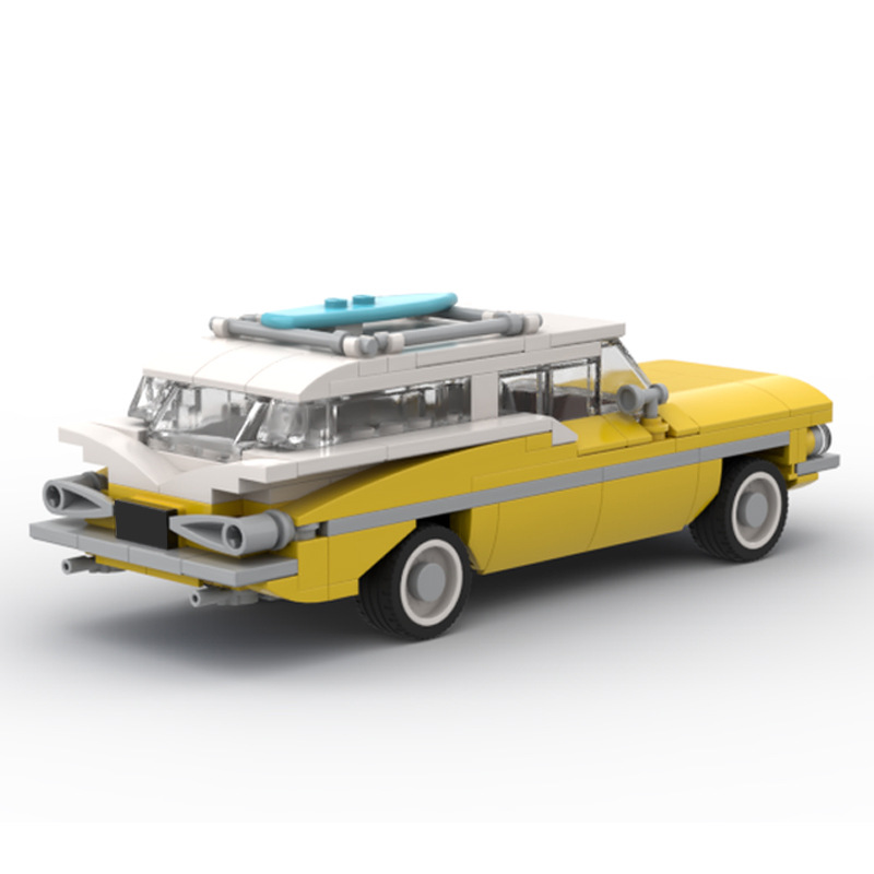 Picture of MOC building blocks creative toys suit gift compatible with Lego 1959chevrolet sports car model