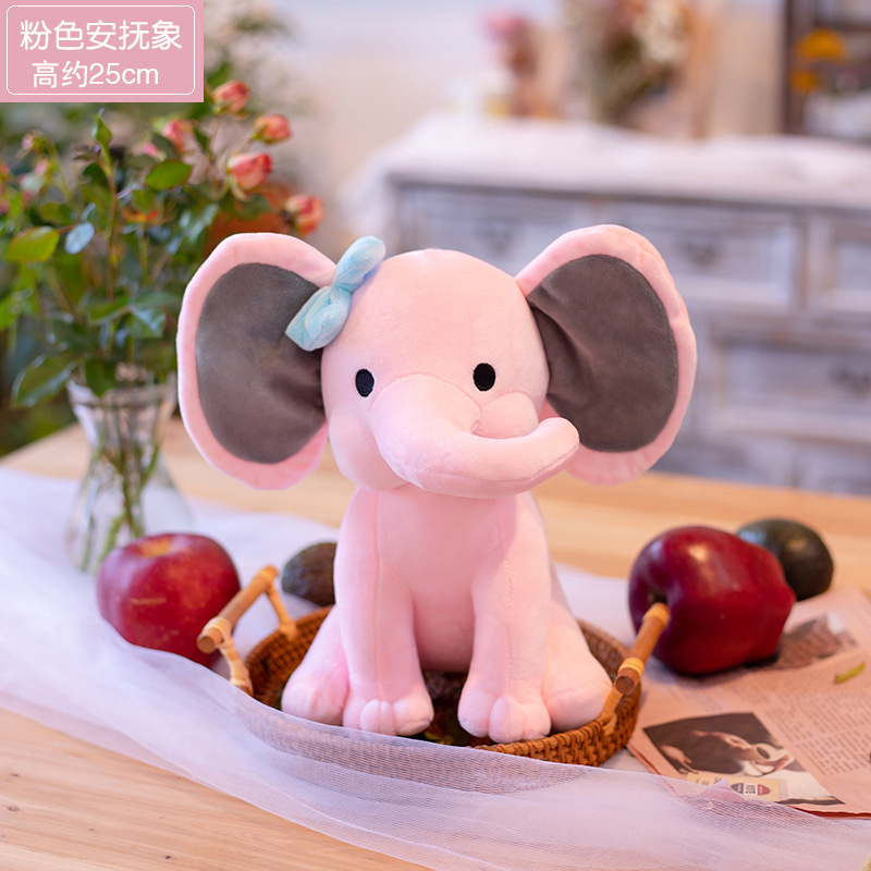 Picture of Elephant Doll Pacifying Elephant Plush Toy Birthday Gift Export Message Vacuum Compressible
