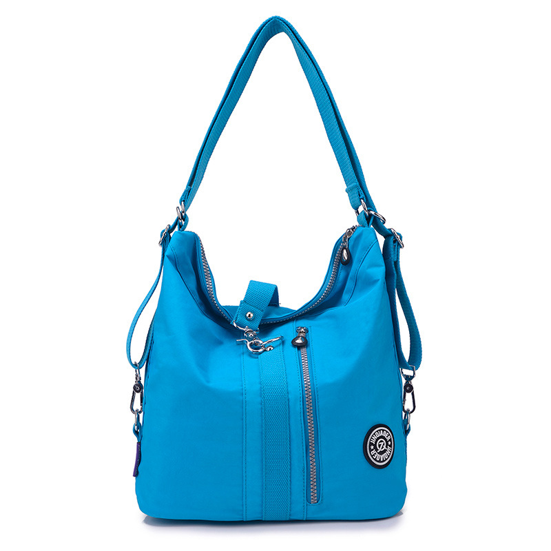 Picture of Fashionable large capacity multi-functional backpack women's casual nylon bag simple travel shoulder handbag