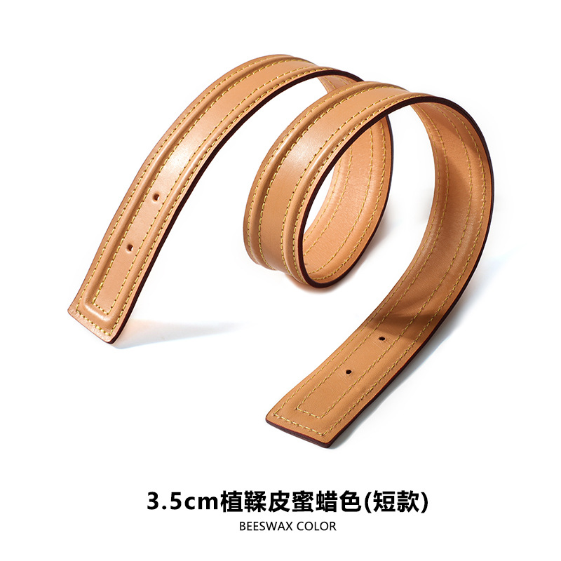 Picture of Mahuangshi MHS-C-53 Camel Bag Shoulder Strap Accessories Vegetable Tanned Leather Original Color Honey Wax Color Bag Replacement Large small size