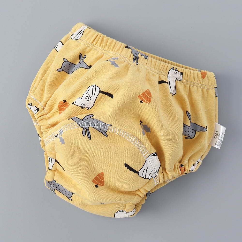 Picture of Baby Training Pants Washable 6-Layer Gauze Diaper Bag Learning Pants Baby Cloth Diaper Pants Breathable Diaper Pants Spring and Summer