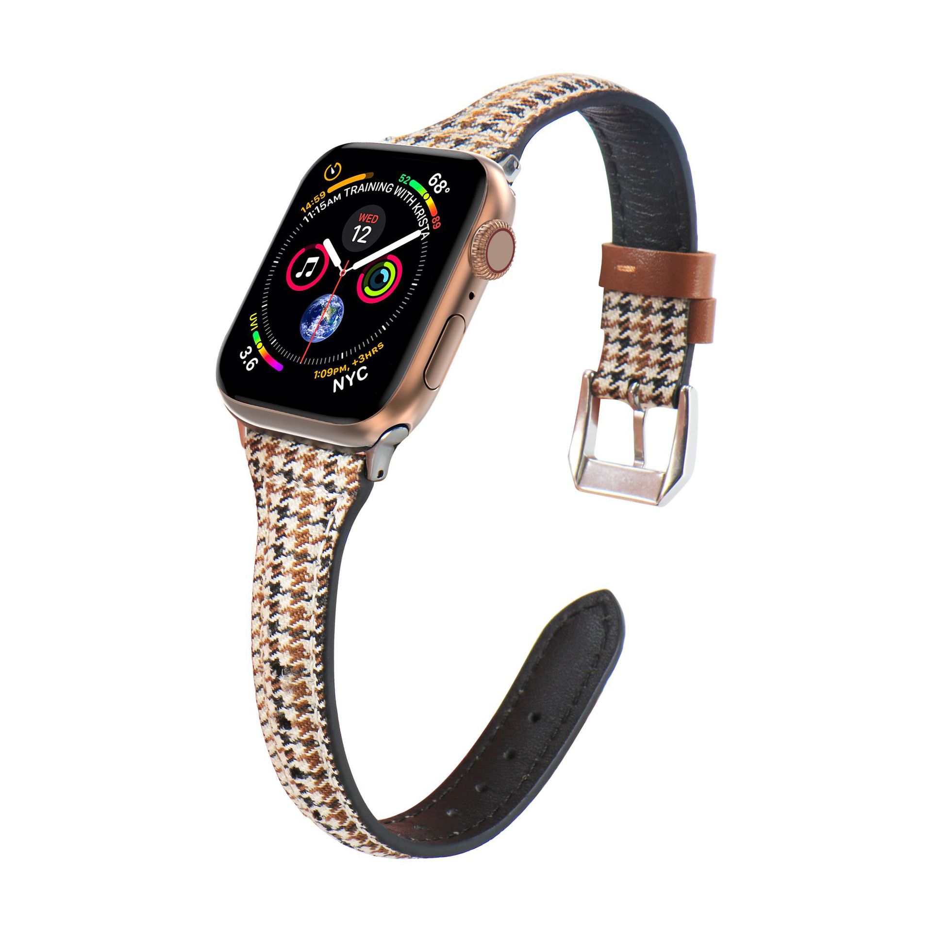 Picture of For Apple Watch Small Waist Leather Strap Apple iwatch109876SE Thin Strap Shrink Simple