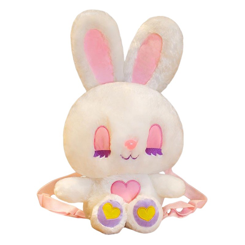Dream Girl's Cute Dream Rabbit Backpack Foreign Trade Cross-border Children's Baby Plush Rabbit Backpack for Generation