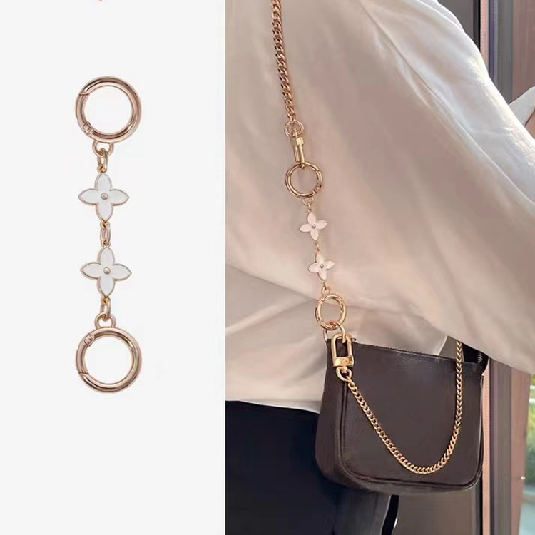 Bag Accessories Handmade Workshop Bag Extension Chain Mahjong Bag Four-leaf Clover Underarm Bag Chain Modification Replacement Shoulder Strap Chain