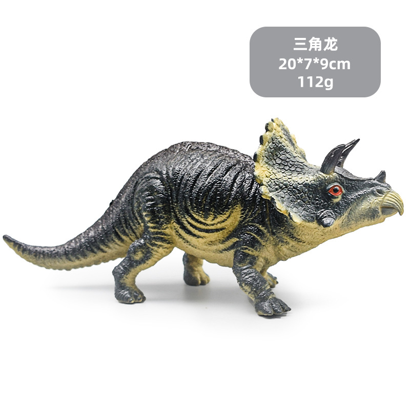 Picture of Dinosaur toy model simulation dinosaur model large sounding triceratops plastic boy dinosaur toy large