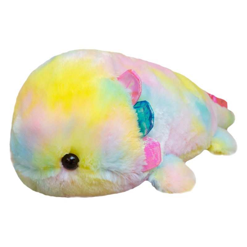 New Rainbow Hexagon Dinosaur Baby Fish Plush Toy Doll Mexican Newt Doll Cross Border Plush Toy
