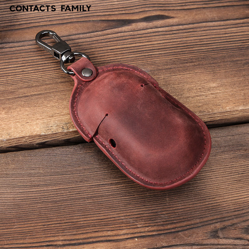 Picture of Suitable for Samsung Buds Cowhide Headphone Case, Simple Style Hook, Portable Bluetooth Headphone Protective Cover, Dropshipping