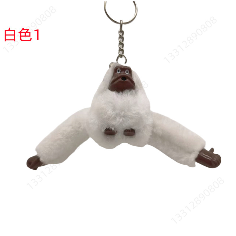 Picture of Plush Toy Long Arm Monkey Bag Pendant Plush Doll Keychain Cute Doll Orangutan Animal Key Ring
