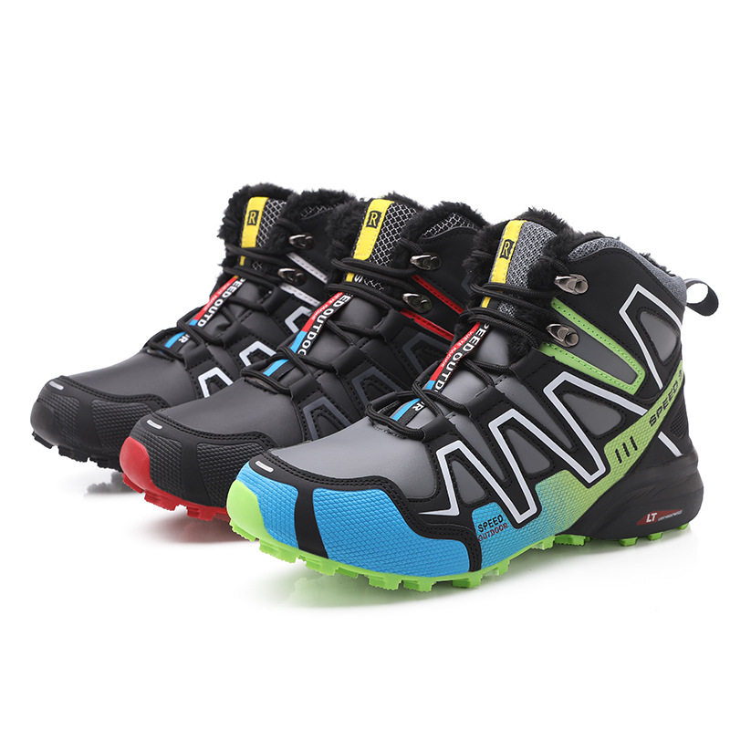 Picture of Cross-border Amazon 2020 winter high-top plus velvet warm hiking shoes outdoor men's shoes hiking shoes factory wholesale