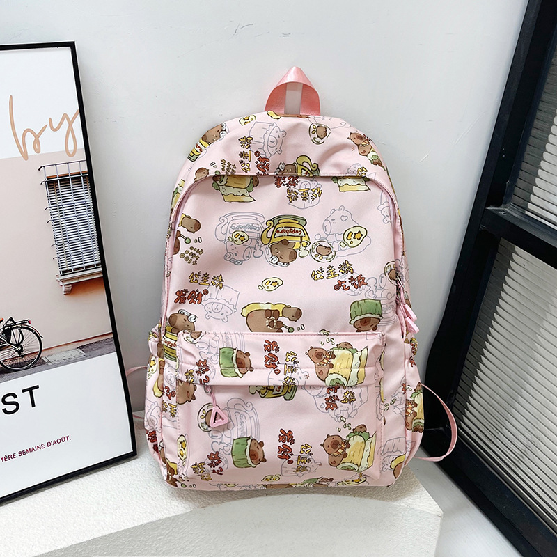 Picture of New Kapi Barra Backpack All-match Trendy Junior High School Student Schoolbag Cartoon Large Capacity Children's Backpack Wholesale