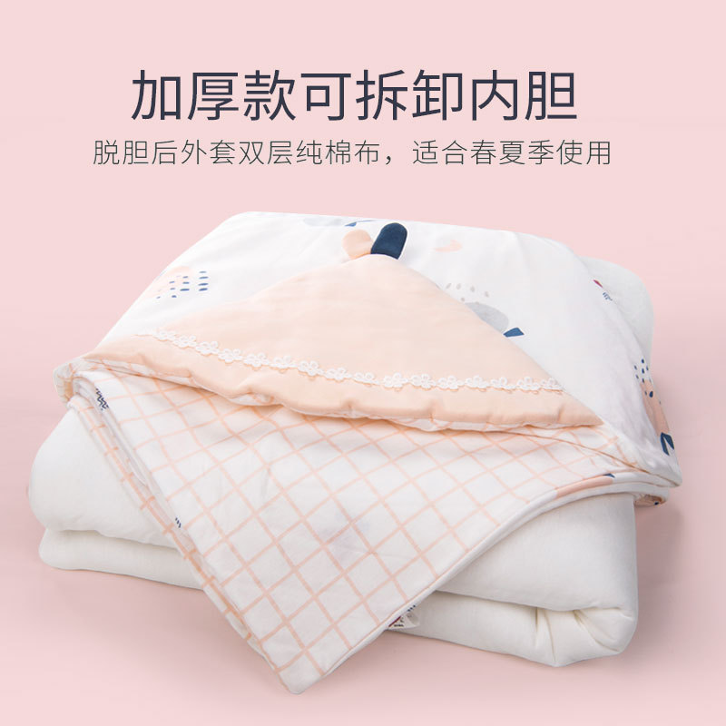 Picture of Factory Direct Supply Baby Bag Pure Cotton Blanket Newborn Blanket Spring, Autumn and Winter Bag Thickened Summer Thin