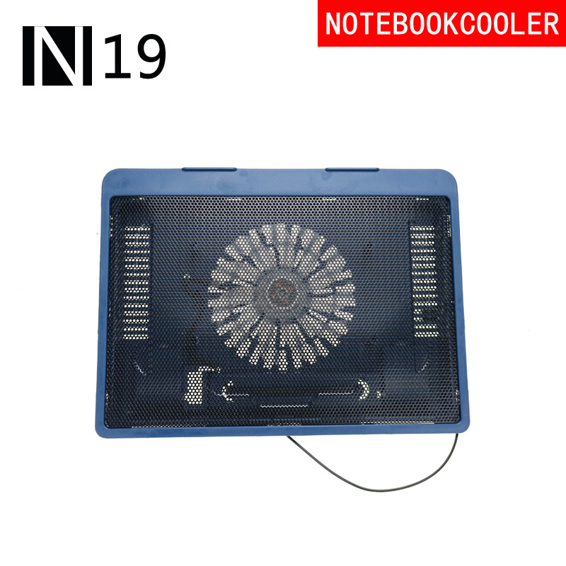 Picture of N19 notebook radiator base 12/14 inch universal large fan radiator luminous heat dissipation base cushion