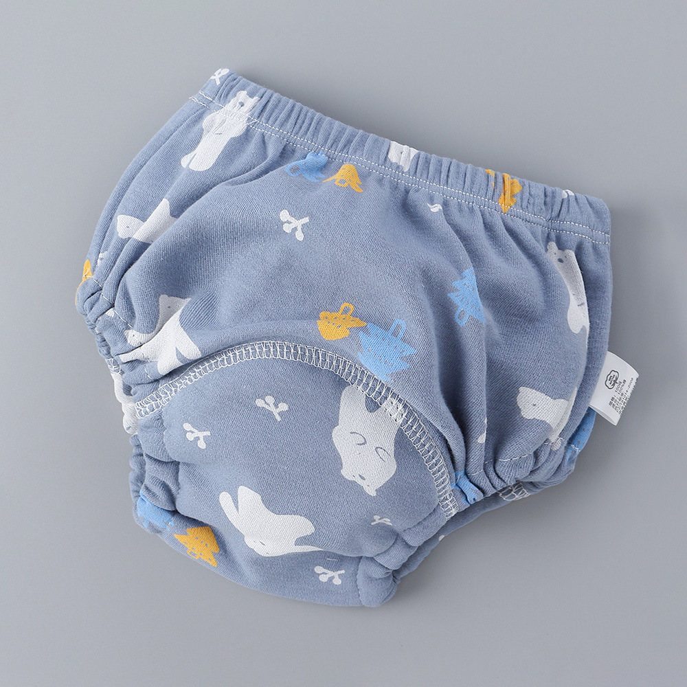 Picture of Baby Training Pants Washable 6-Layer Gauze Diaper Bag Learning Pants Baby Cloth Diaper Pants Breathable Diaper Pants Spring and Summer