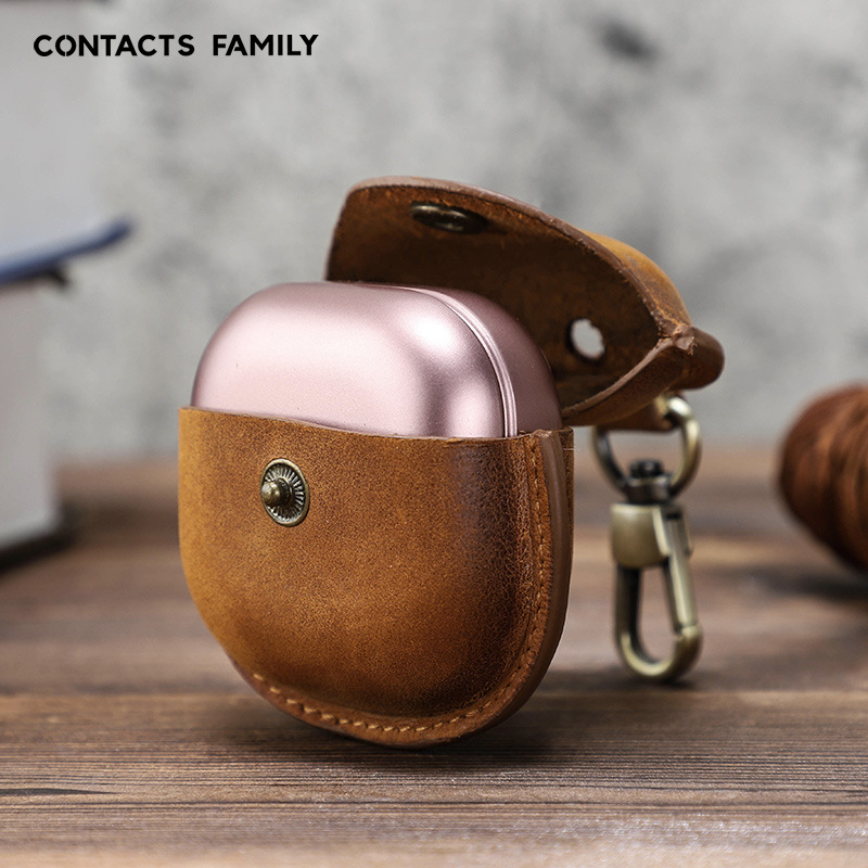 Picture of Suitable for Samsung buds pro protective case leather wireless bluetooth earphone case all-inclusive hook convenient leather case