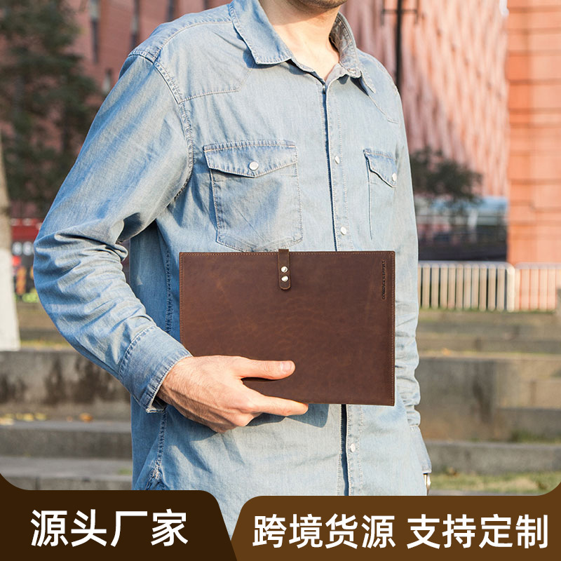 Picture of For Apple iPadPro12.9 leather protective case with pen slot mobile phone bag multi-card iPad leather case wholesale